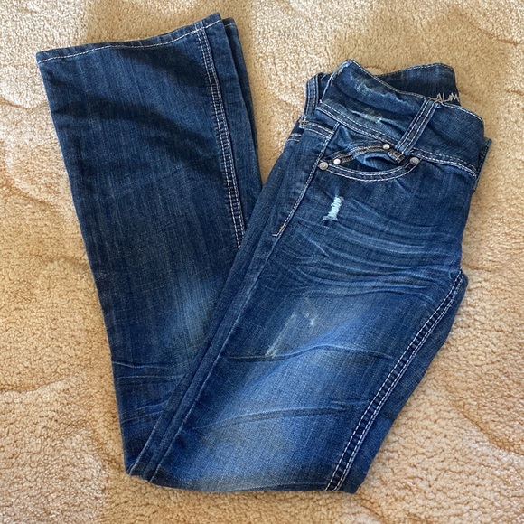 Almost famous woman, size 0 flare jeans with details on pockets - Picture 2 of 10